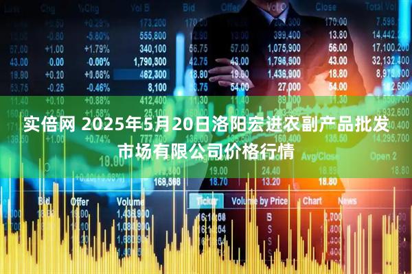 实倍网 2025年5月20日洛阳宏进农副产品批发市场有限公司价格行情