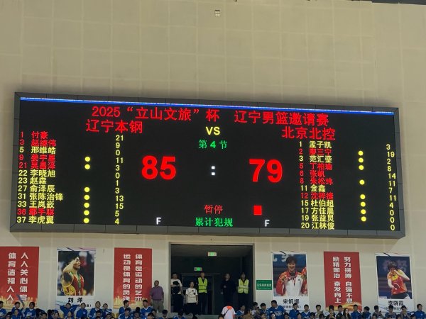 联丰配资 热身赛辽宁胜北控！付豪21分&姜宇星11分，廖三宁19分